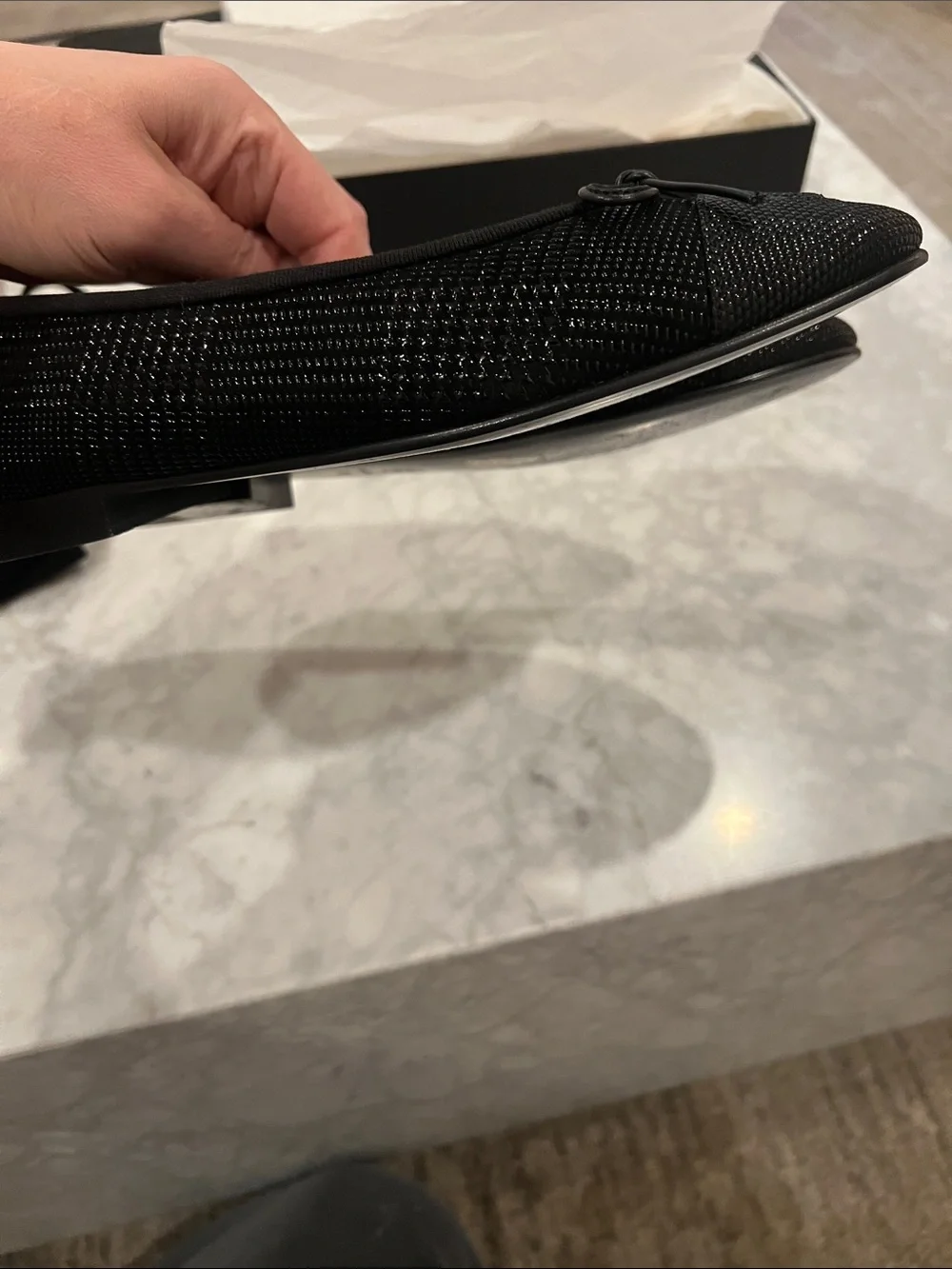 CHANEL Black  Ballet Flats size 39.5
